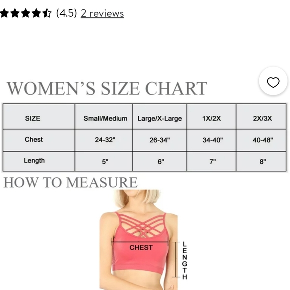 Zenana: NIB, +Size, Seamless Crisscross Front Bra top w/Removable pads, Ash Blue - Picture 2 of 11